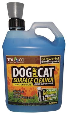 Trueeco dog and cat surface cleaner concentrate - 2. 5 litre creates 50 litres