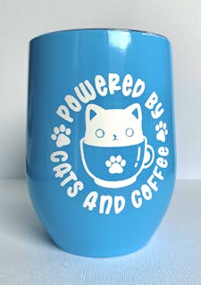 Cat cottage creations travel mug/wine tumbler