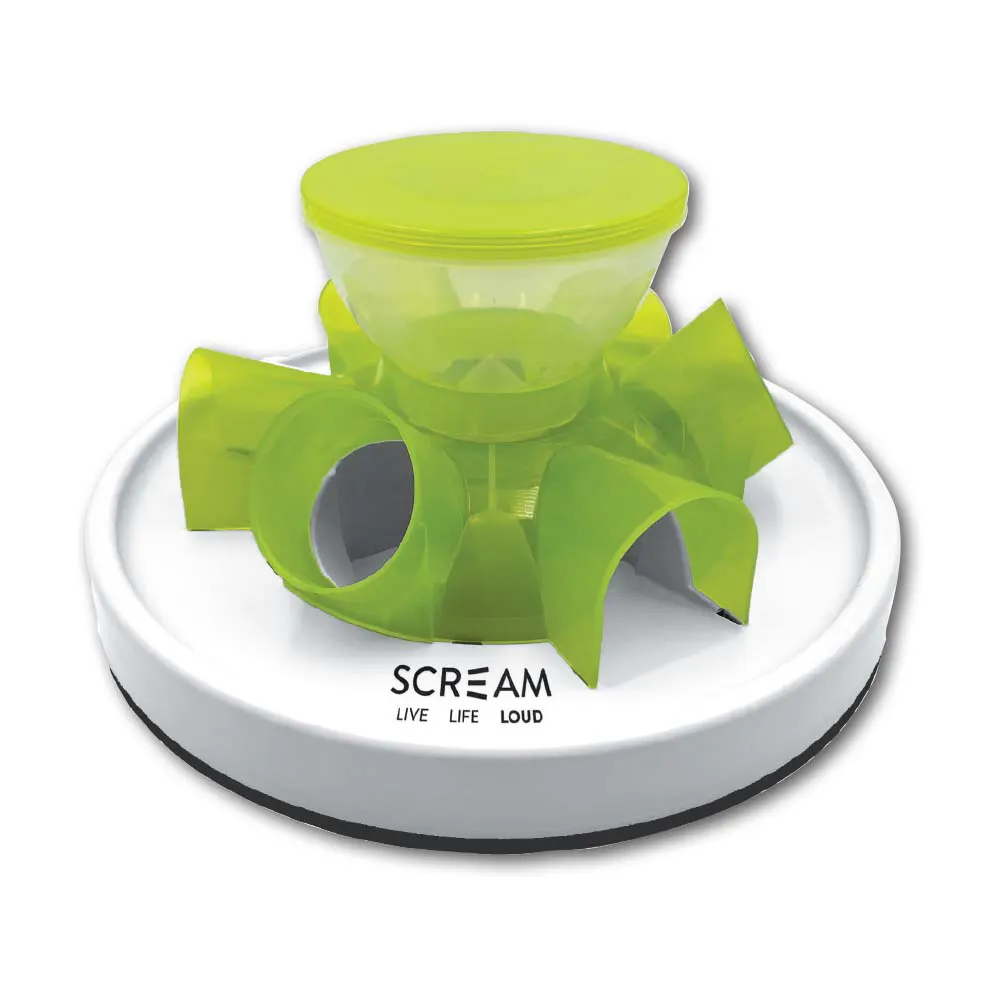 Scream interactive cat tunnel feeder