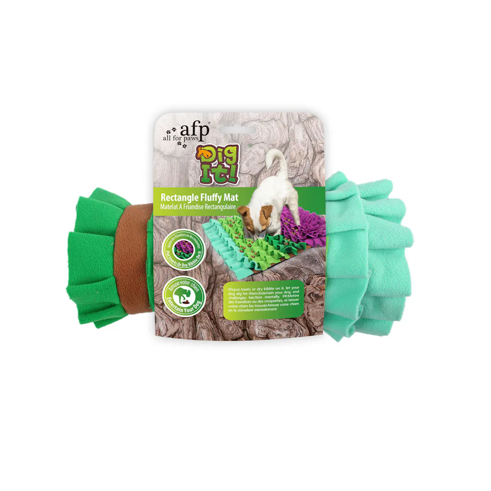 All for paws snuffle play & treat rectangle fluffy mat - image 2