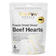 The paw grocer freeze dried diced beef hearts