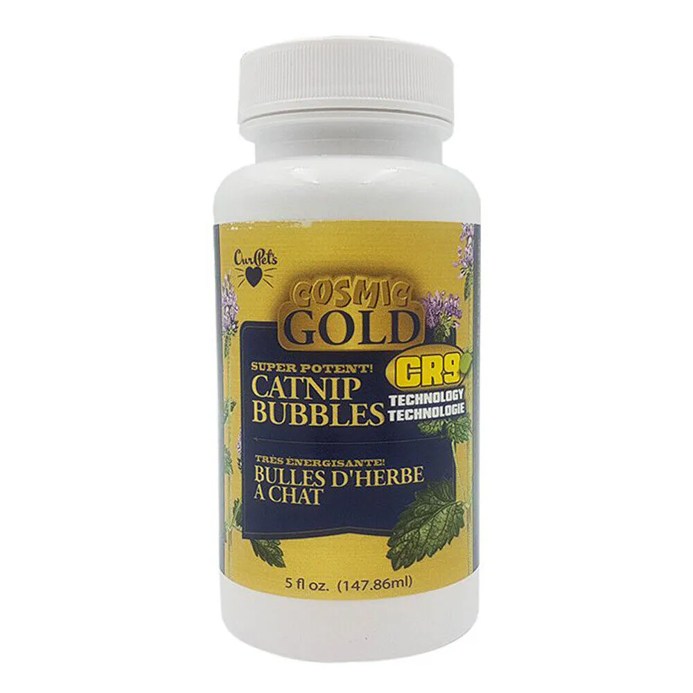 Our pets cosmic gold catnip bubbles