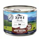 Ziwi peak wet beef recipe for cats 185g front of can