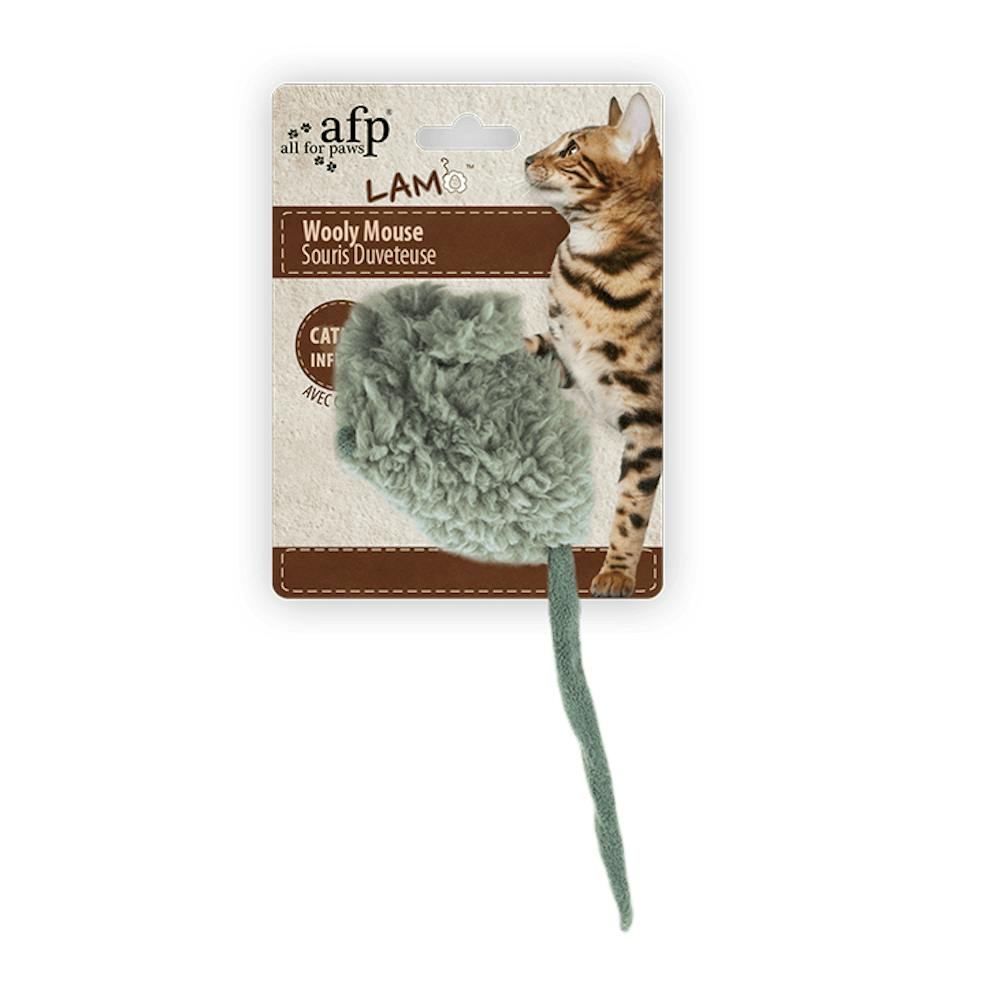 All for paws lam cat wooly mouse with soundchip - image 2