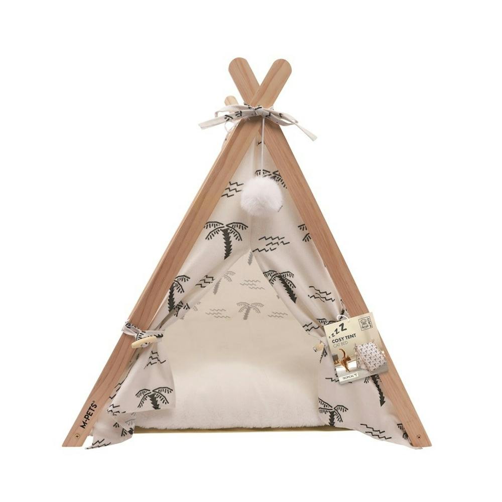 M-pets tropical cosy tent cat bed