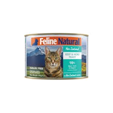 Feline natural beef & hoki feast canned