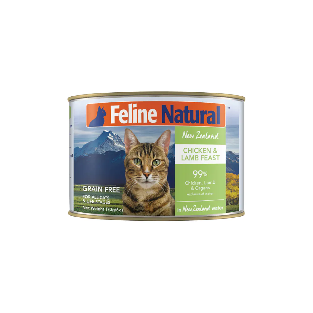 Feline natural chicken & lamb feast canned 170g