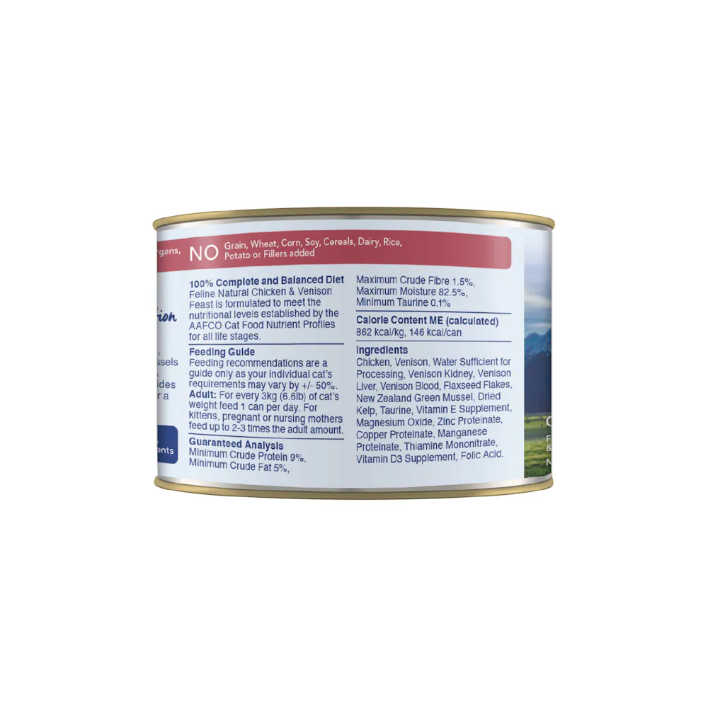 Feline natural chicken & venison feast canned - image 4