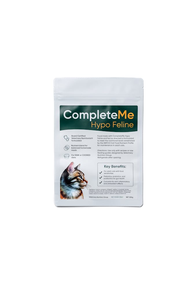 Veterinary nutrition group completeme hypo feline