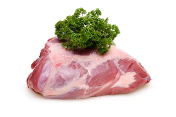 Raw wild boar meat