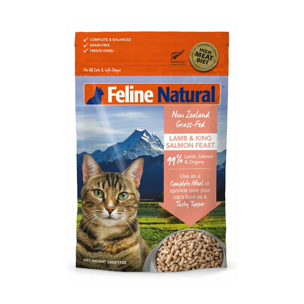 Feline natural freeze-dried lamb & salmon feast