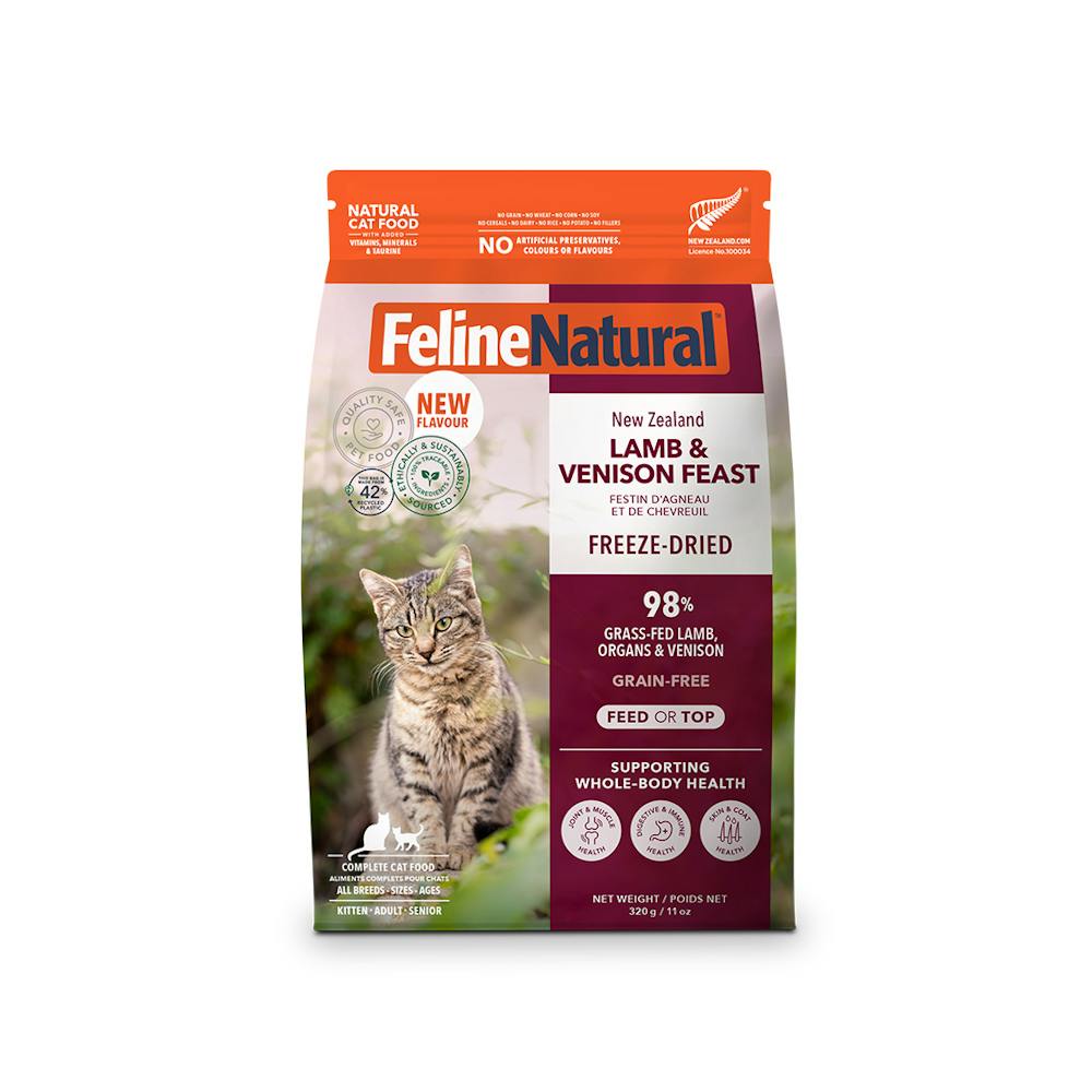 Feline natural freeze-dried lamb & venison feast