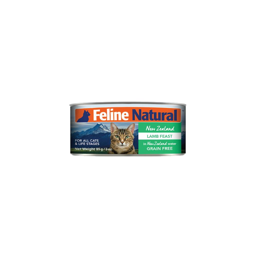 Feline natural lamb feast 85g canned