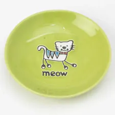 Petrageous silly kitty ceramic saucer